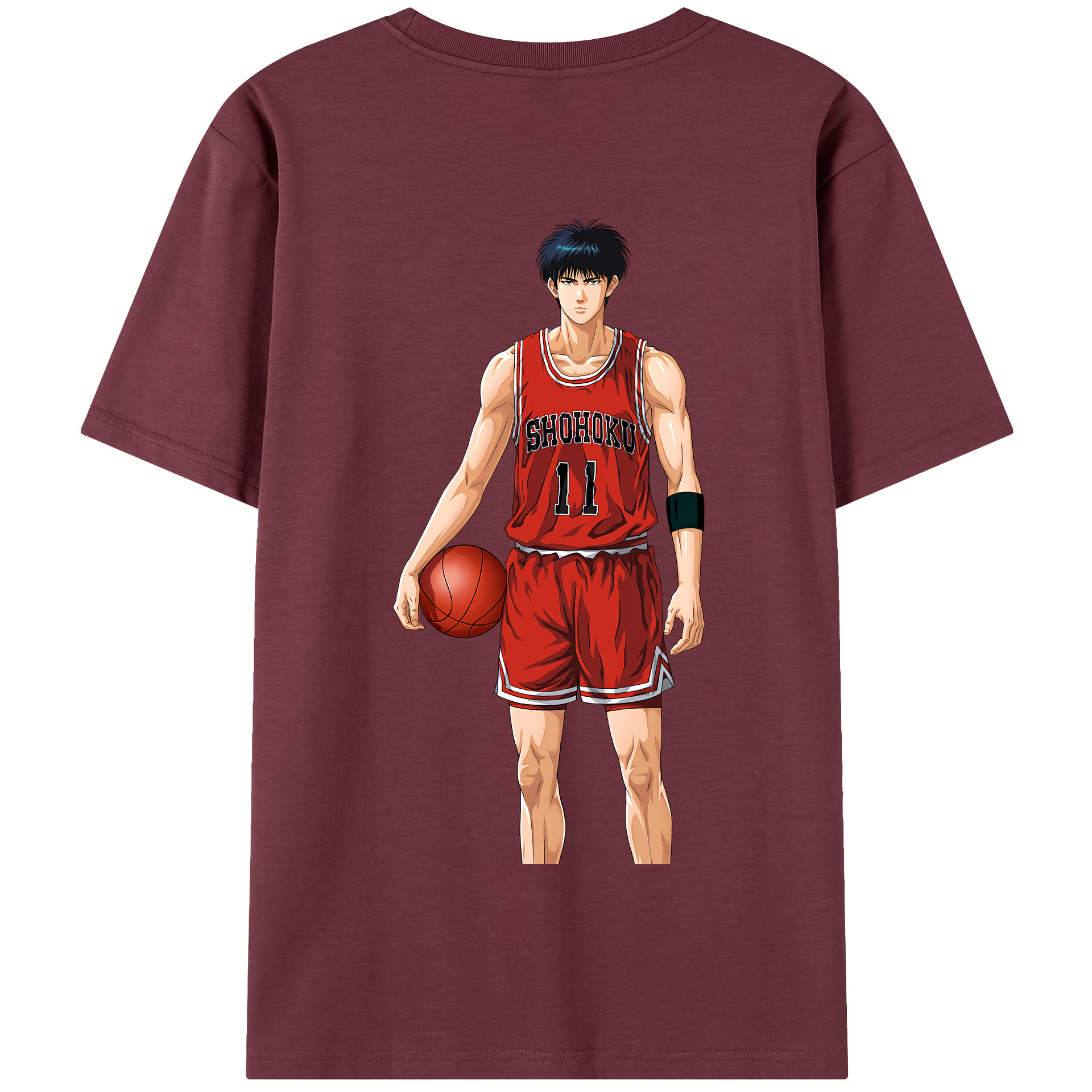 SLAM DUNK／スラムダンク 綿100％半袖Tシャツ（背面プリント）